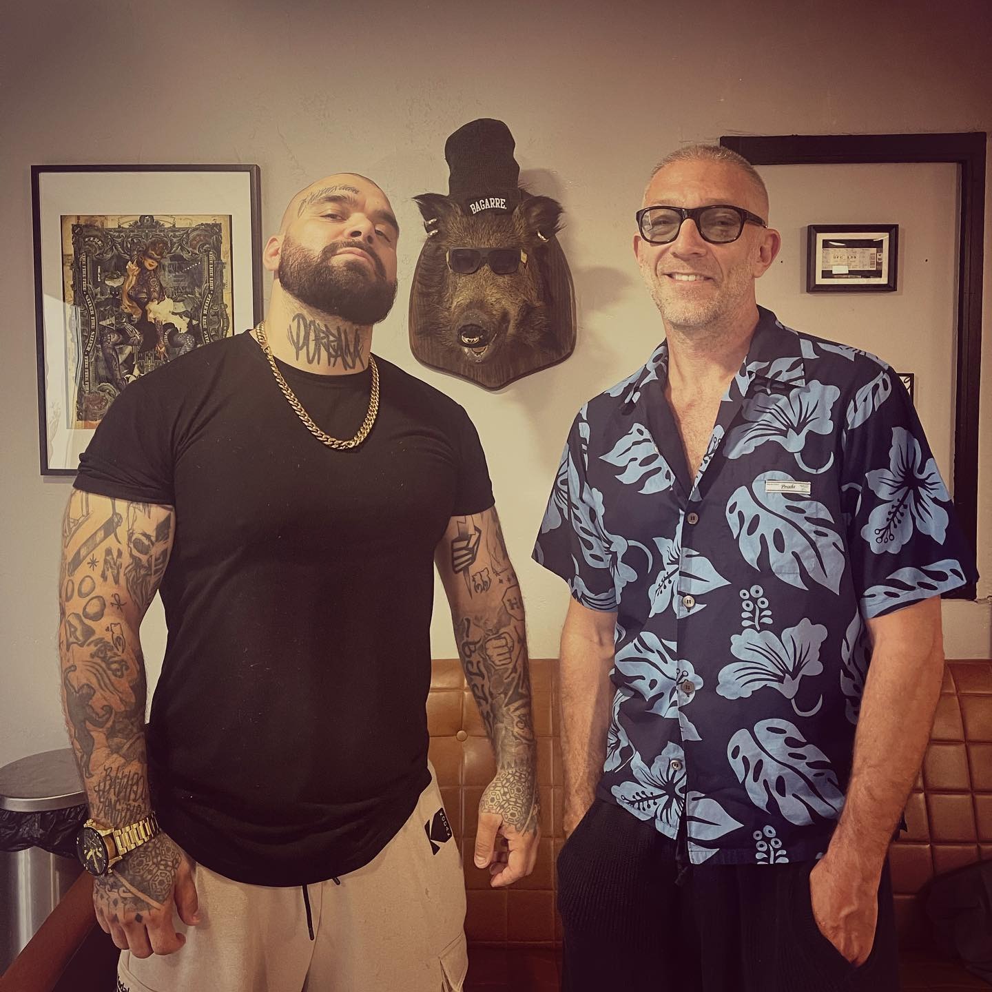 Vincent Cassel chez Porrada Barber Shop